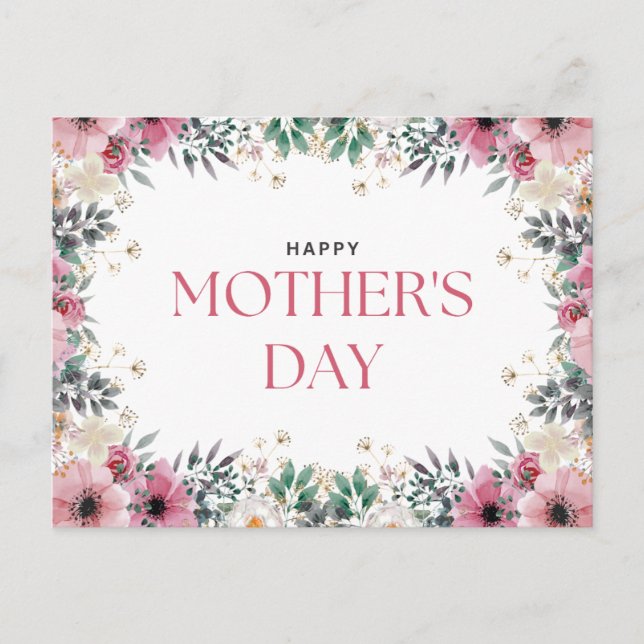 Postal Feliz día de la madre  (Anverso)