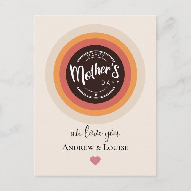 Postal feliz día de la madre (Anverso)