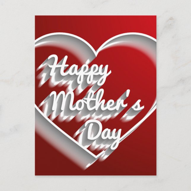 Postal feliz día de la madre (Anverso)