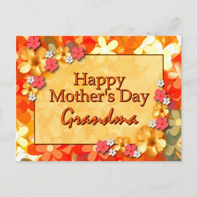 Postal Feliz Día de la Madre Abuela (Anverso)