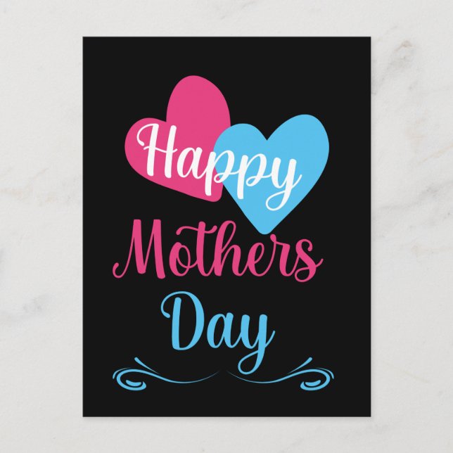 Postal Feliz Día de la Madre al Mejor Madre De La Histori (Anverso)