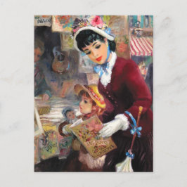 Postal Feliz Día de la Madre. Arte de vintage