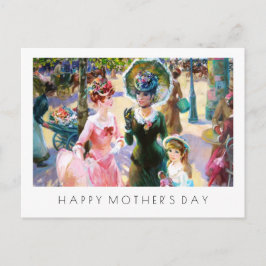 Postal Feliz Día de la Madre. Arte de vintage