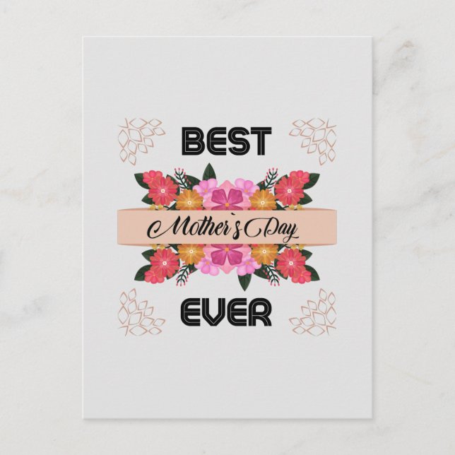 Postal Feliz Día de la Madre con amor (Anverso)