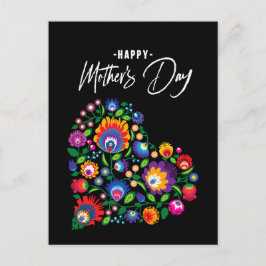 Postal Feliz Día de la Madre con texto de Personalizado d