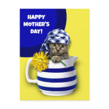 Feliz Día de la Madre. Cute Kitten