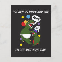 Feliz Día de la Madre Dinosaurio Hijo de Mamá Pers