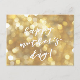 Postal ¡Feliz Día de la Madre! Guirnaldas de oro glamoros