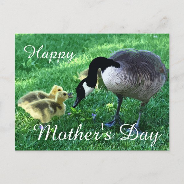 Postal Feliz Día de la Madre - Madre Goose (Anverso)