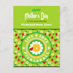 Postal Feliz Día de la Madre para la Madre del Pickleball