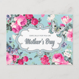 Postal Feliz Día de la Madre. Pintura antigua de Rosa