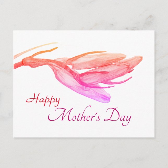 Postal Feliz Día de la Madre | Postcarta de cumpleaños Bl (Anverso)