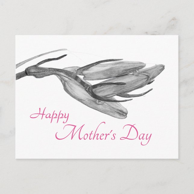 Postal Feliz Día de la Madre | Postcarta de cumpleaños Bl (Anverso)