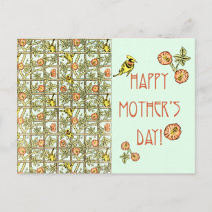 Postal Feliz Día de la Madre William Morris Print