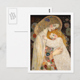 Postal Feliz Día de la Madre y pintura de la hija