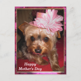 Postal Feliz Día de la Madre Yorkie