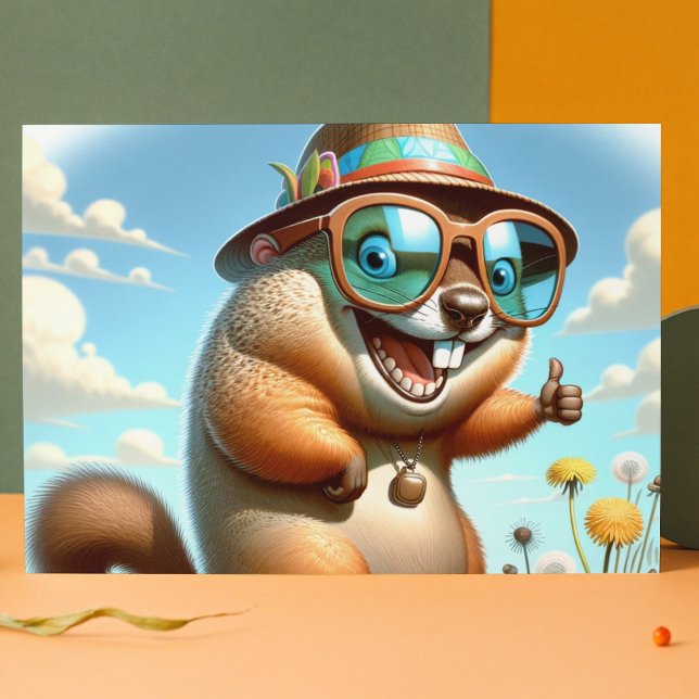 Postal Feliz Día de la Marmota (Subido por el creador)