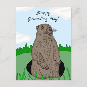 Postal Feliz Día de la Marmota