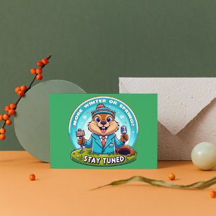 Postal Feliz Día De La Marmota: Noticias De Primavera O I