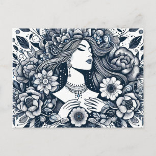 Postal Feliz Día de la Mujer honrando a las mujeres en to