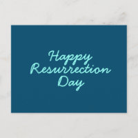 Feliz Día de la Resurrección en Azul