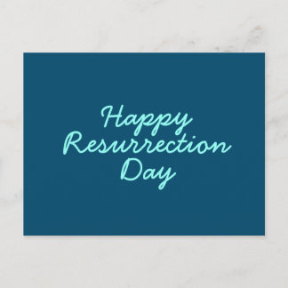 Postal Feliz Día de la Resurrección en Azul