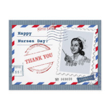 Feliz Día de las Enfermeras. Enfermero retro