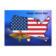 Feliz Día de las Enfermeras. Patriótico de los Est