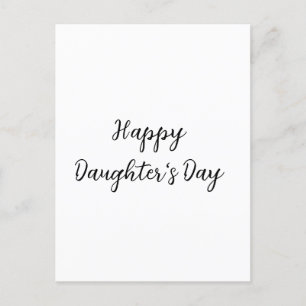 Postal Feliz día de las hijas si.ple texto mínimo añadir
