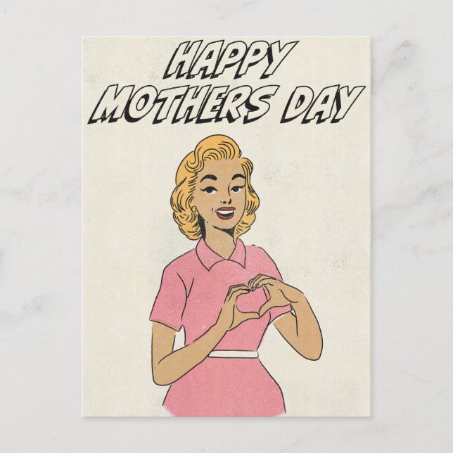 Postal Feliz día de las madres Amor  (Anverso)