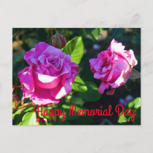 Postal Feliz Día de los Caídos - Rosa del Día de los Caíd