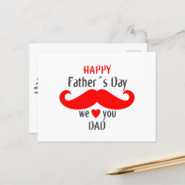 Postal feliz día de los padres 2024 te queremos papá