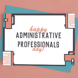 Postal Feliz Día de los Profesionales Administrativos