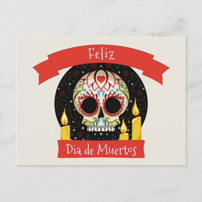 Postal Feliz Día de Muertos | Día de los Muertos (Anverso)