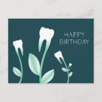 FELIZ DÍA DE NACIMIENTO dientes florales
