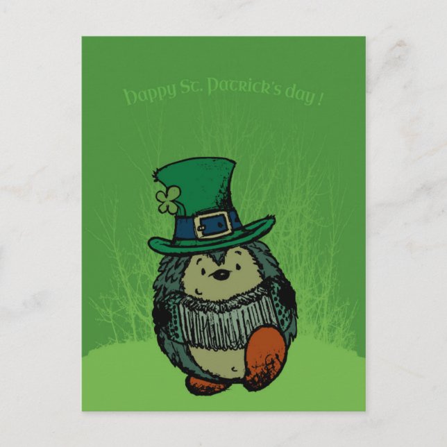 Postal ¡Feliz Día de Patrick! (Anverso)