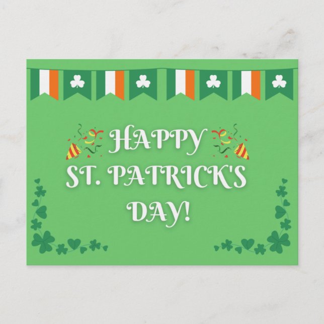 Postal Feliz Día de San Patricio (Anverso)
