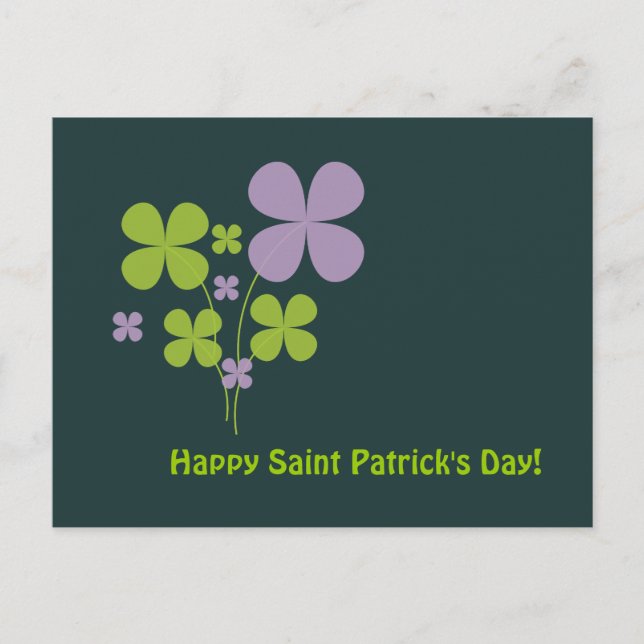 Postal Feliz día de San Patricio (Anverso)