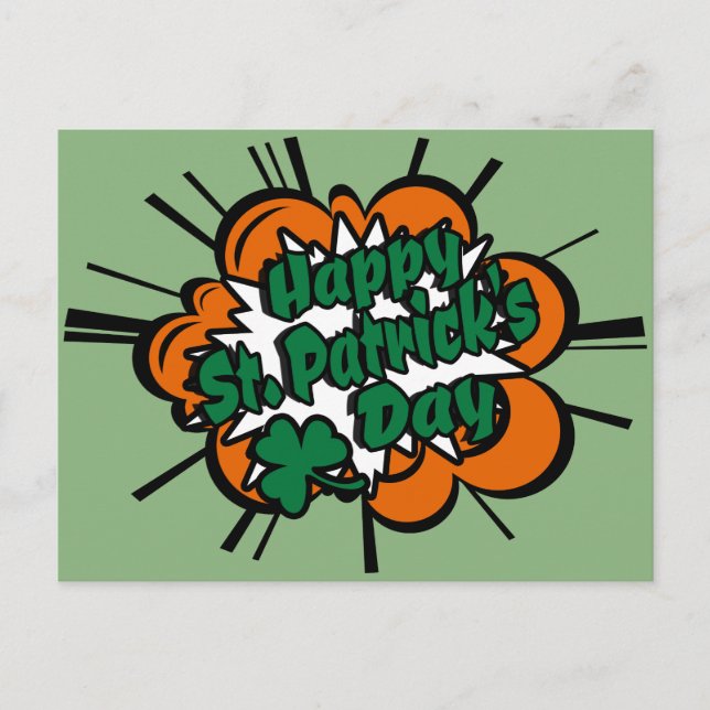 Postal Feliz Día de San Patricio (Anverso)
