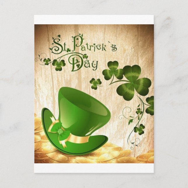 Postal Feliz Día de San Patricio (Anverso)