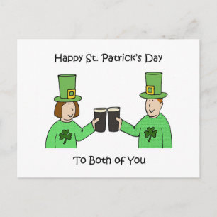 Postal Feliz Día de San Patricio a los dos