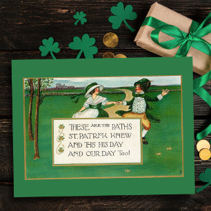 Postal Feliz Día de San Patricio a los niños irlandeses