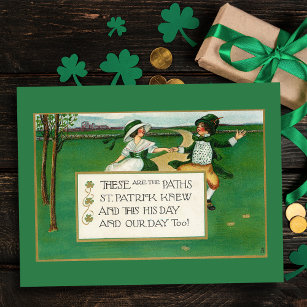 Postal Feliz Día de San Patricio a los niños irlandeses