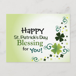 Postal Feliz Día de San Patricio, bendición para ti posta
