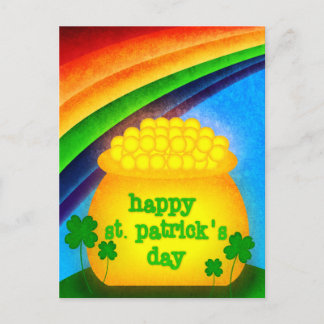 Postal Feliz Día de San Patricio - Oro