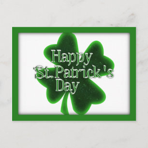 Postal Feliz Día de San Patricio Shamrock