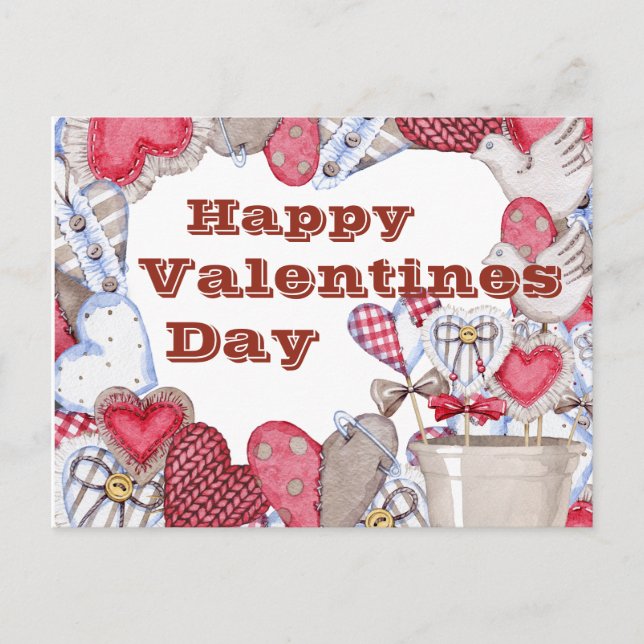Postal Feliz Día de San Valentín (Anverso)