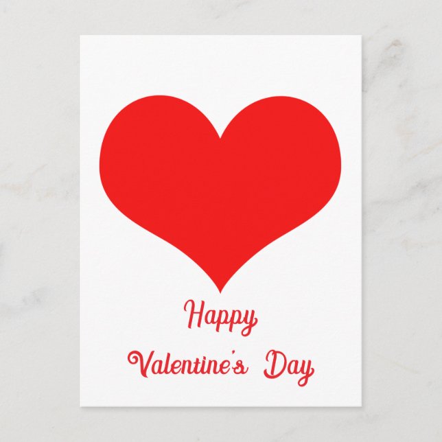 Postal Feliz Día de San Valentín 2025, Personalizado de c (Anverso)