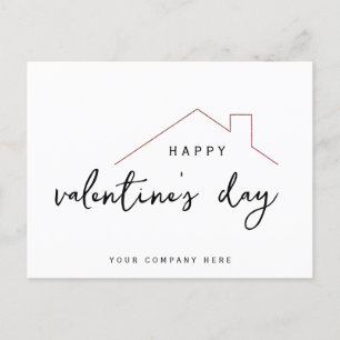Postal Feliz Día de San Valentín, casa de la realidad