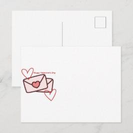 Postal Feliz Día de San Valentín Corazón Rojo